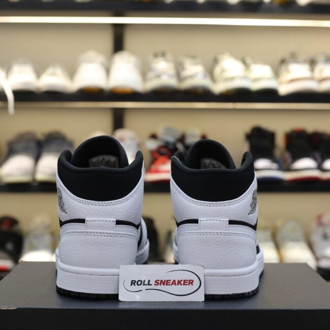 Giày Nike Air Jordan 1 Mid Tuxedo White Black Best Quality