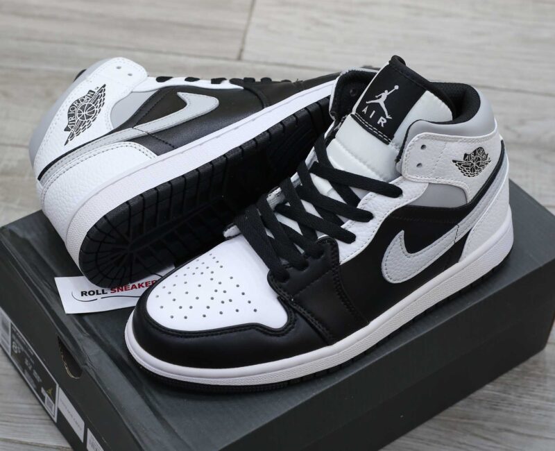 Giày Nike Air Jordan 1 Mid White Shadow Like Auth