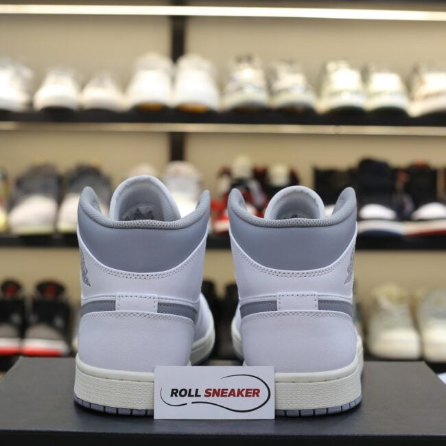 Giày Nike Air Jordan 1 ‘Mid White Stealth’ Best Quality