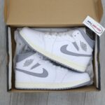 Giày Nike Air Jordan 1 ‘Mid White Stealth’ Best Quality