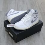 Giày Nike Air Jordan 1 ‘Mid White Stealth’ Best Quality