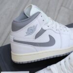 Giày Nike Air Jordan 1 ‘Mid White Stealth’ Like Auth