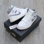 Giày Nike Air Jordan 1 ‘Mid White Stealth’ Like Auth