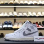 Giày Nike Air Jordan 1 ‘Mid White Stealth’ Like Auth