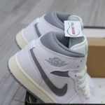 Giày Nike Air Jordan 1 ‘Mid White Stealth’ Like Auth