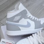 Giày Nike Air Jordan 1 Mid Wolf Grey Aluminum Best Quality