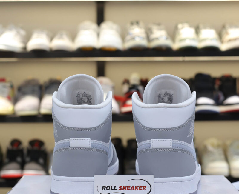 Giày Nike Air Jordan 1 Mid Wolf Grey Aluminvum Best Quality