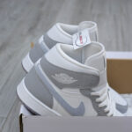 Giày Nike Air Jordan 1 Mid Wolf Grey Aluminum Best Quality