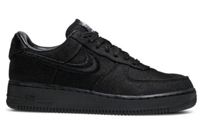 Giày Nike Stussy x Air Force 1 Low ‘Triple Black’