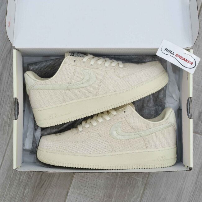 Giày Nike Stussy x Nike Air Force 1 Low 'Fossil' Best Quality