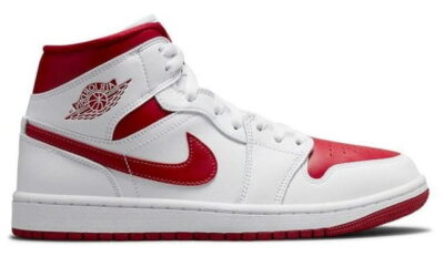 Giày Nike Air Jordan 1 Mid 'White Gym Red'