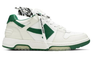 Giày Off-White Out of Office Low ‘White Green’ OMIA Best Quality