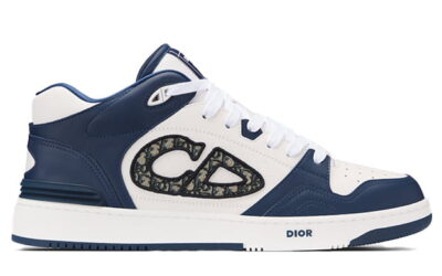 Giày Dior B57 Mid Navy Blue White Dior Oblique Jacquard Best Quality