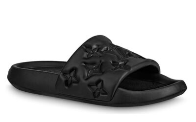 Dép Louis Vuitton Waterfront Mules 'Black' Like Auth