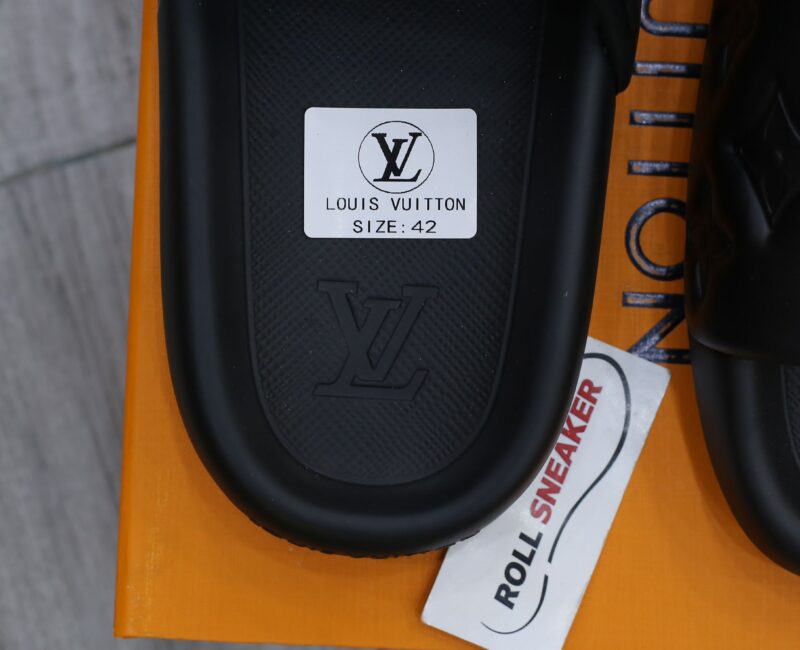 Dép Louis Vuitton Waterfront Mules ‘Black’ Like Auth