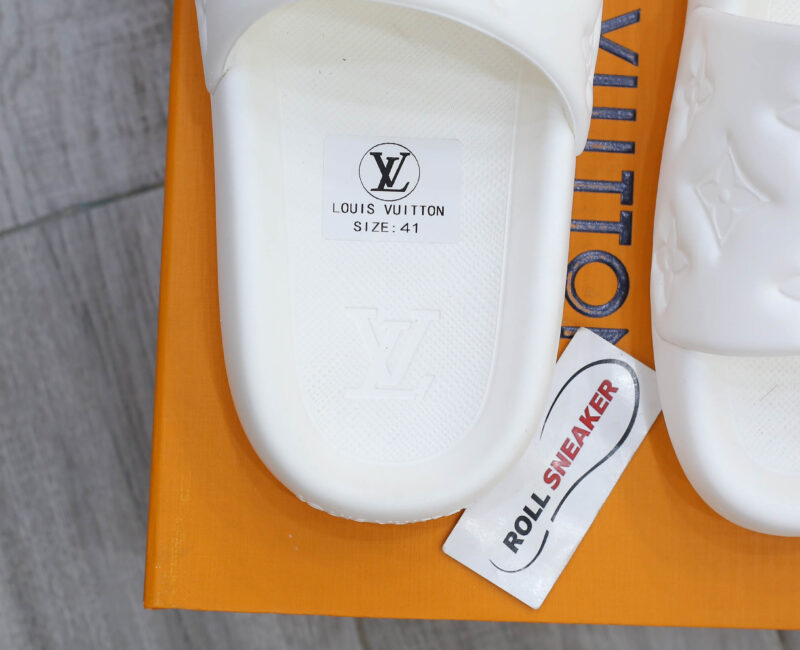 Dép Louis Vuitton Waterfront Mules ‘White’ Like Auth