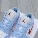 Giày Air Jordan 1 Low Blue Grey Dune Red Best Quality