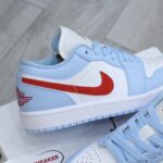 Giày Air Jordan 1 Low Blue Grey Dune Red Best Quality