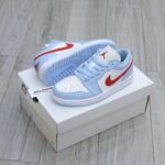 Giày Air Jordan 1 Low Blue Grey Dune Red Best Quality