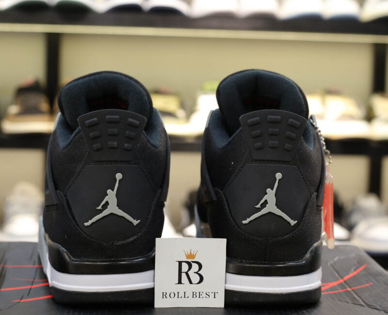 Giày Nike Air Jordan 4 Retro ‘Black Canvas’