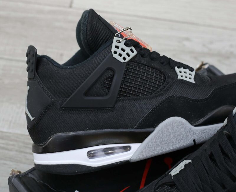 Giày Nike Air Jordan 4 Retro ‘Black Canvas’