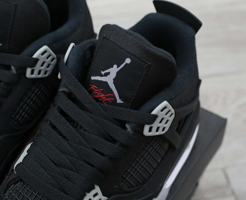 Giày Nike Air Jordan 4 Retro ‘Black Canvas’