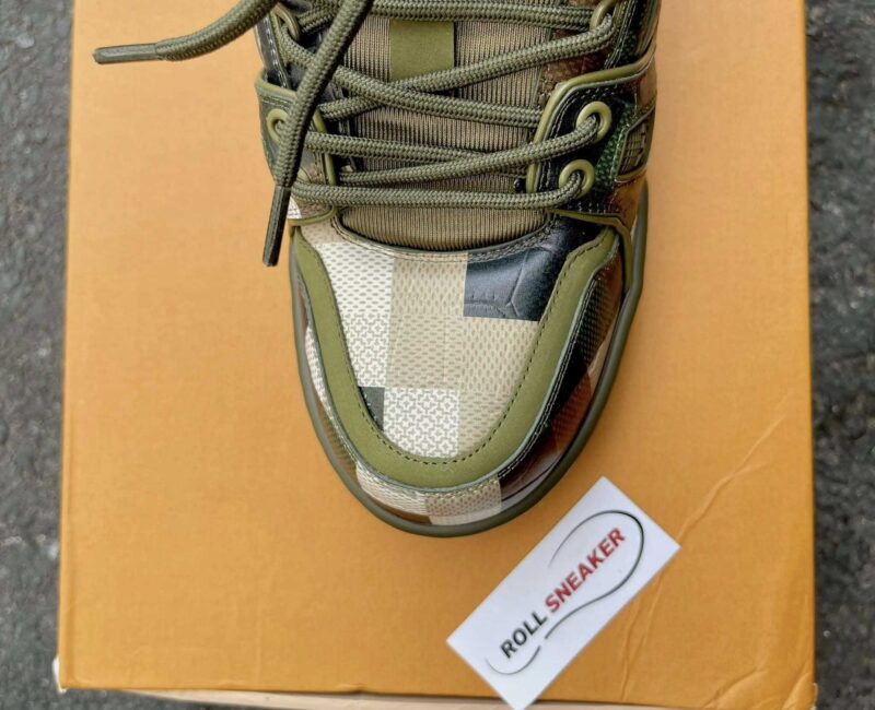 Giày Louis Vuitton LV Trainer Maxi Green Damoflage Damier Best Quality