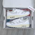 Giày Nike Air Max 1 Patta Waves ‘White Grey’ Best Quality