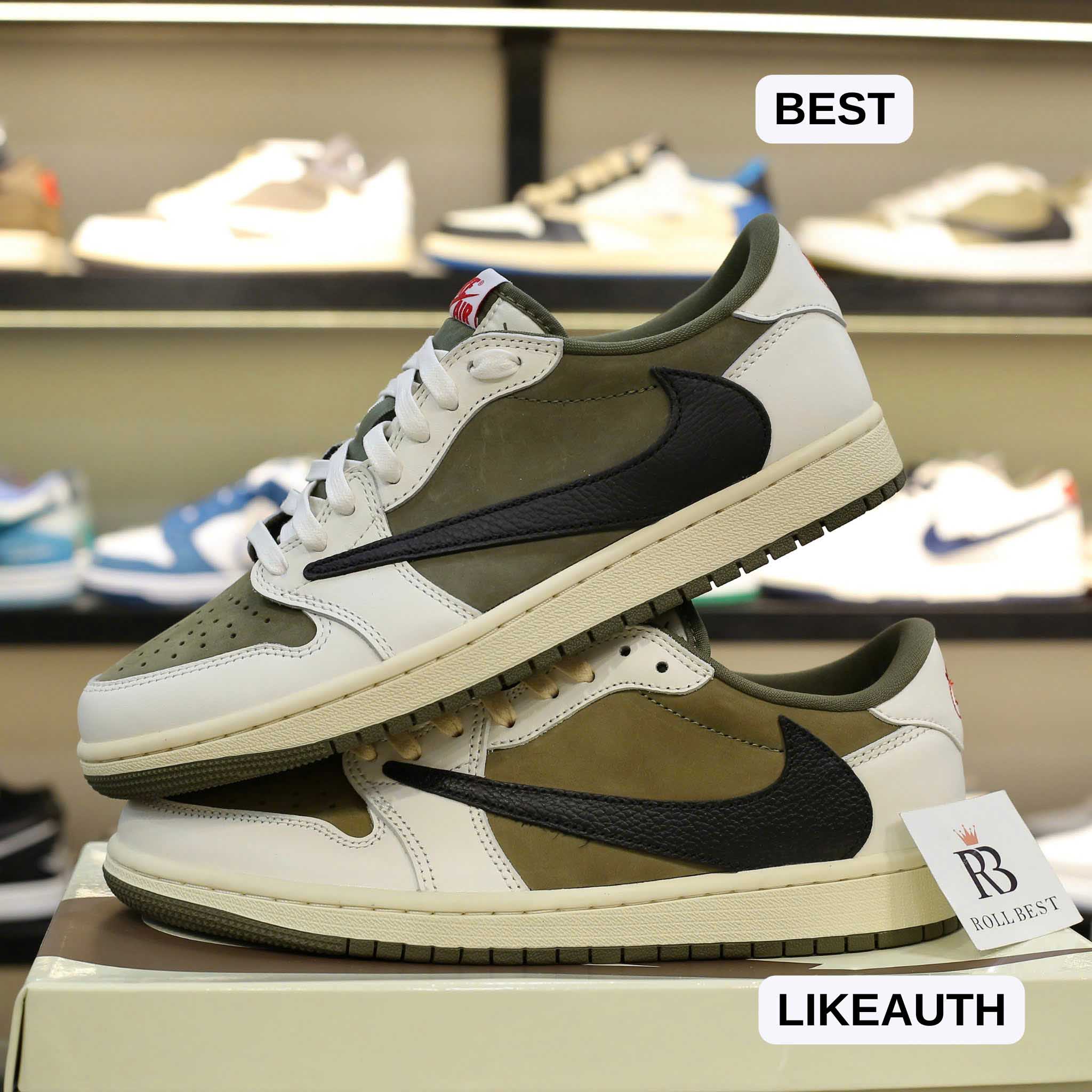 Giày Nike Jordan 1 Low OG Medium Olive Best Quality