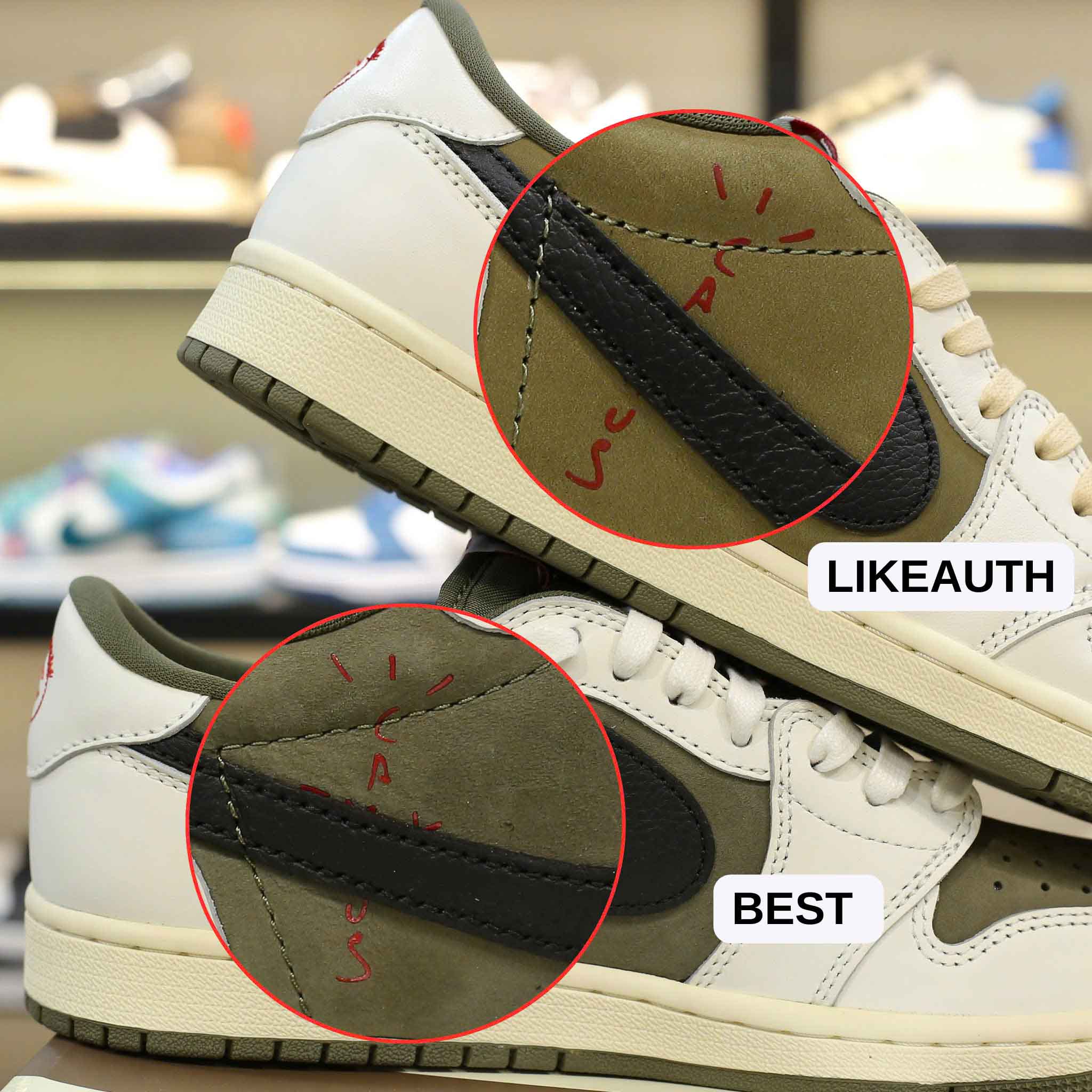 Giày Nike Jordan 1 Low OG Medium Olive Best Quality