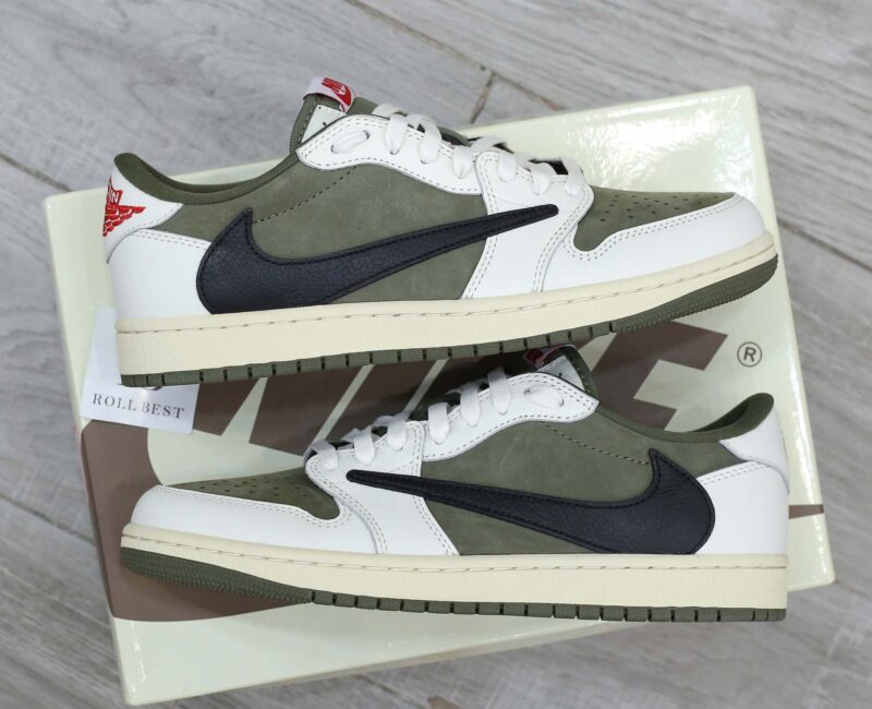 Giày Nike Jordan 1 Low OG Medium Olive Best Quality