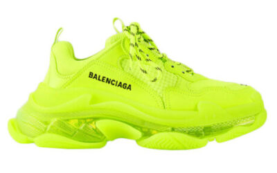 Giày Balenciaga Triple S Clear Sole Fluo Yellow Best Quality