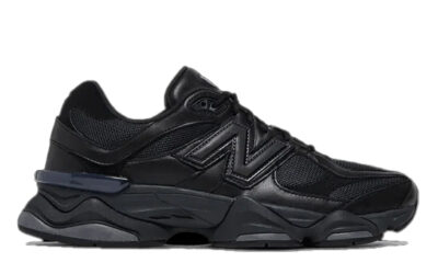 Giày New Balance 9060 Triple Black Leather Best Quality