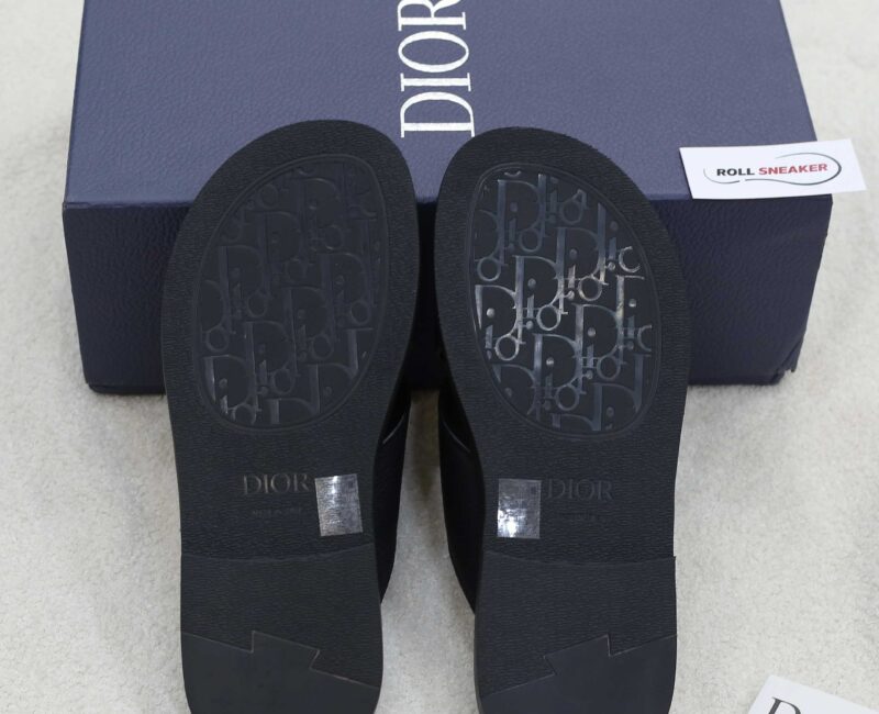 Dép Dior Alias Sandal Black Grained Calfskin Best Quality