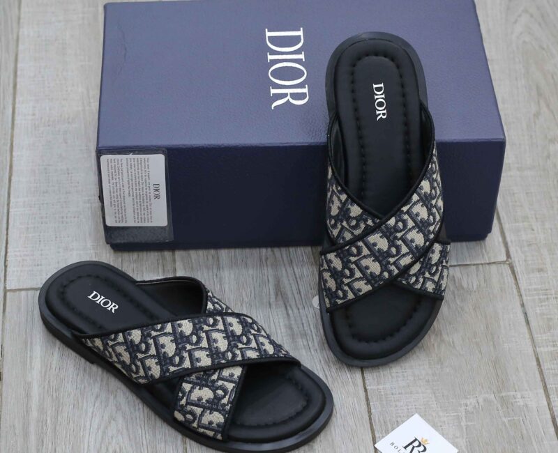 Dép Dior Alias Sandals Blue Oblique Best Quality