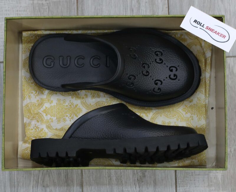 Dép Gucci Platform Perforated G Sandal Cream Best Quality
