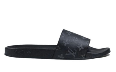 Dép Louis Vuitton Waterfront Mule Monogram Eclipse Best Quality