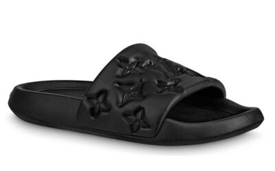 Dép Louis Vuitton Waterfront Mules ‘Black’ Best Quality