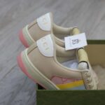 Giày Gucci Screener GG Beige Light Pink Yellow Best Quality