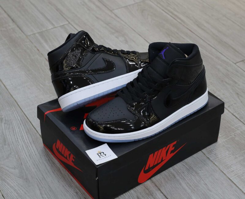 Giày Nike Air Jordan 1 Mid SE Space Jam Black Concord Best Quality