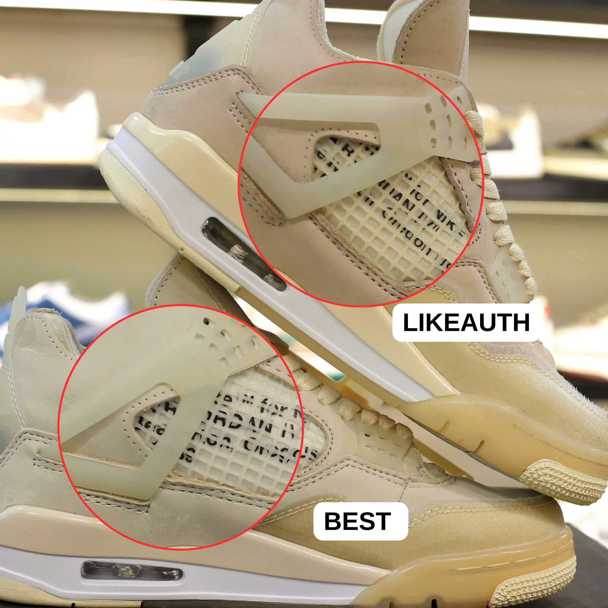 Nike Air Jordan 4 Retro Off-White Sail Best Quality