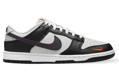 Giày Nike Dunk Low Grey Black Orange Mini Swoosh Best Quality