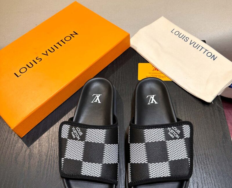 Dép Louis Vuitton Miami Mules Graphite Best Quality