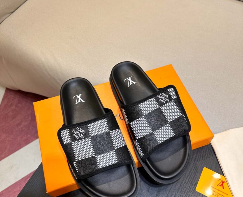 Dép Louis Vuitton Miami Mules Graphite Best Quality