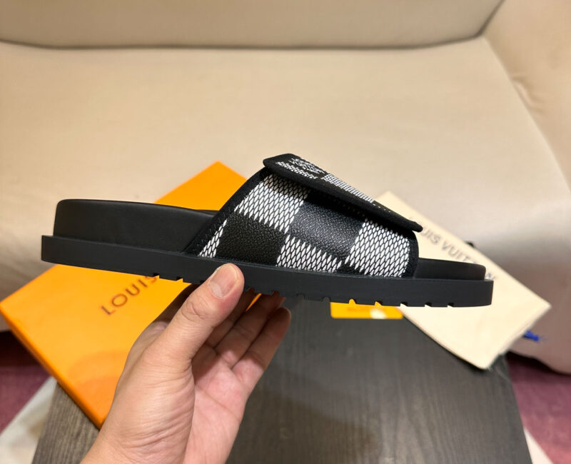 Dép Louis Vuitton Miami Mules Graphite Best Quality