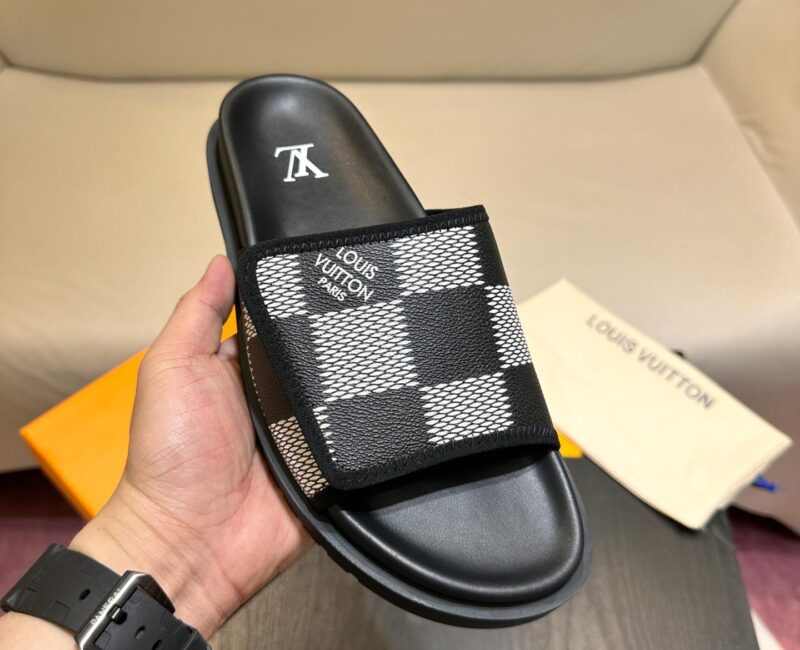 Dép Louis Vuitton Miami Mules Graphite Best Quality