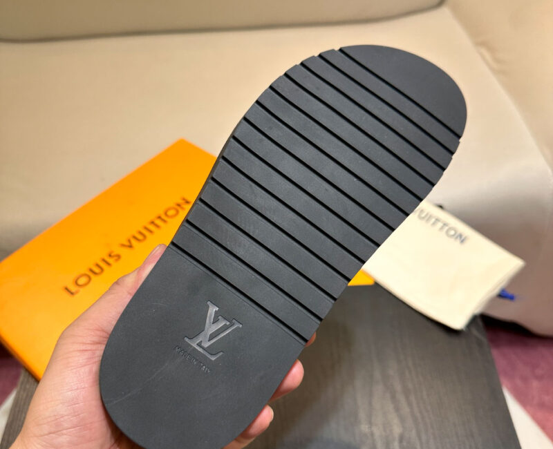 Dép Louis Vuitton Miami Mules Graphite Best Quality