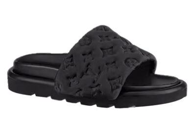 Dép Louis Vuitton Pool Pillow Comfort Mule Black Best Quality