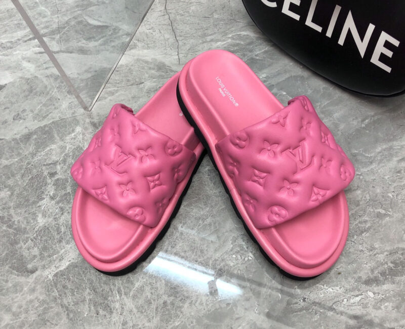 Dép Louis Vuitton Pool Pillow Flat Comfort Mule Pink