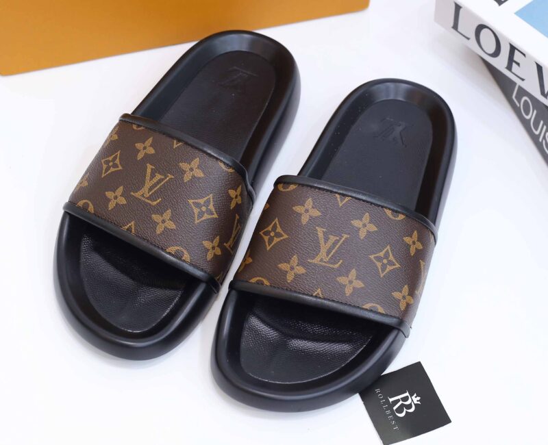 Dép Louis Vuitton Waterfront Mule Macassar Best Quality